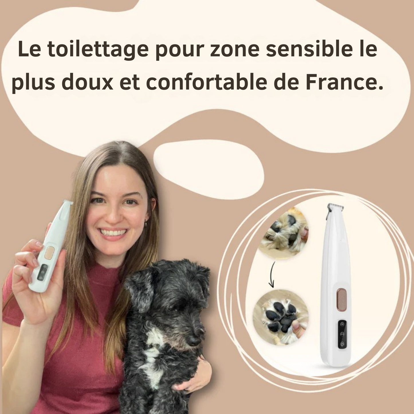 Tondeuse électrique pour chien